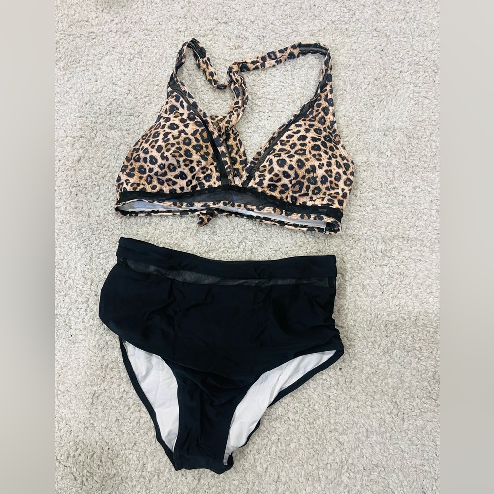Leopard Print Bikini Set